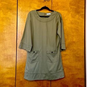August Morgan Small Khaki Dress